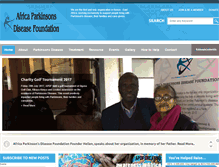 Tablet Screenshot of africaparkinsons.org